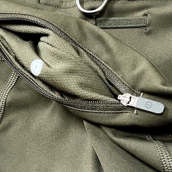 Lululemon Pace Rival Crop Full On Luxtreme Leggings Inseam 22 Dark Olive Green 4 - Picture 15 of 16